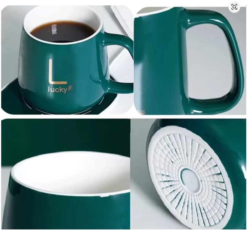 Luxury Coffee Cup & Warmer Gift Set