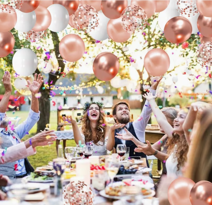 Rose Gold Pink Balloon Set