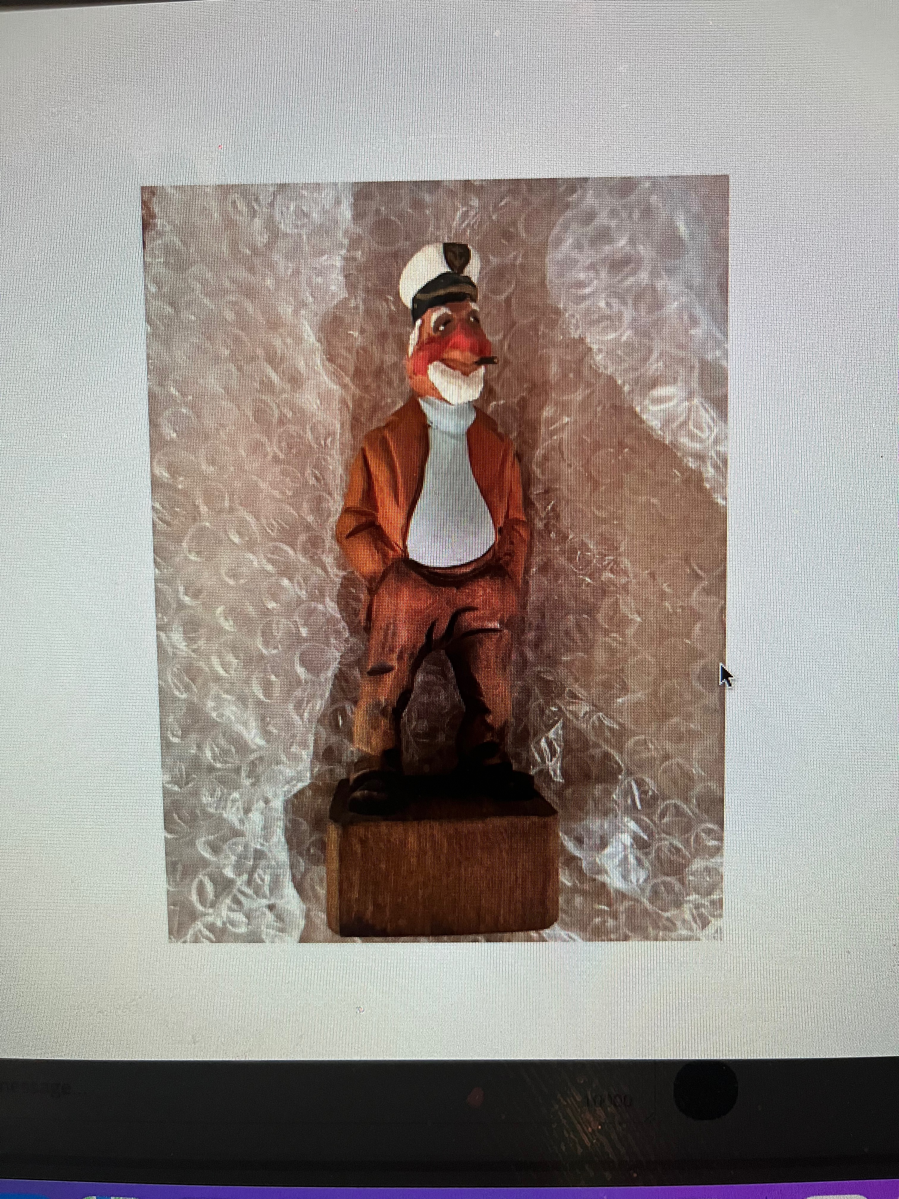 Hand-Carved Wooden Figurine