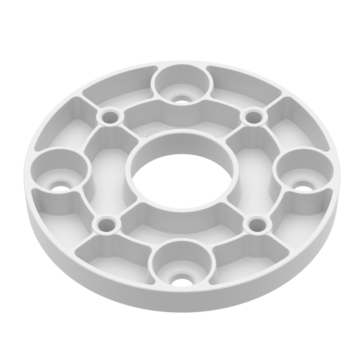 SBP-004PBW Mounting Converter for 4.75" PCD Holes (White Ruggedized PTZ)