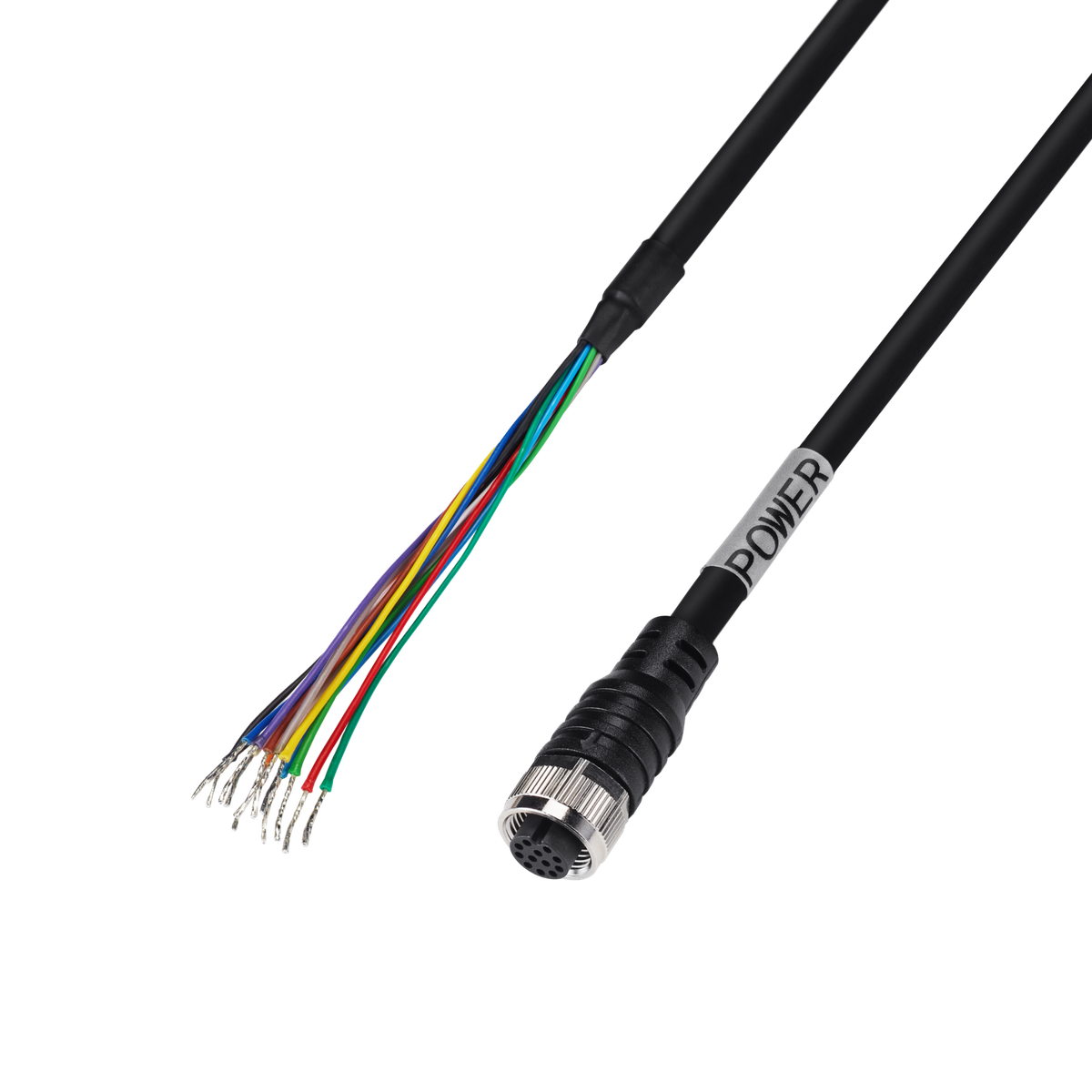 SPP-C12100P M12 Power cable 10M (32.8ft)