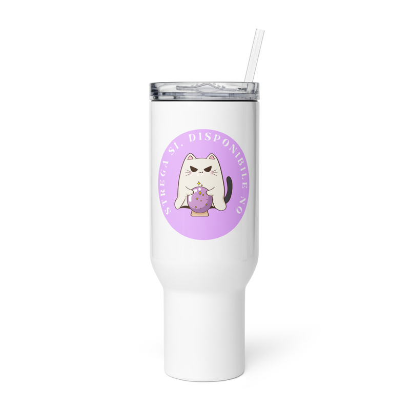 Travel mug with a handle strega