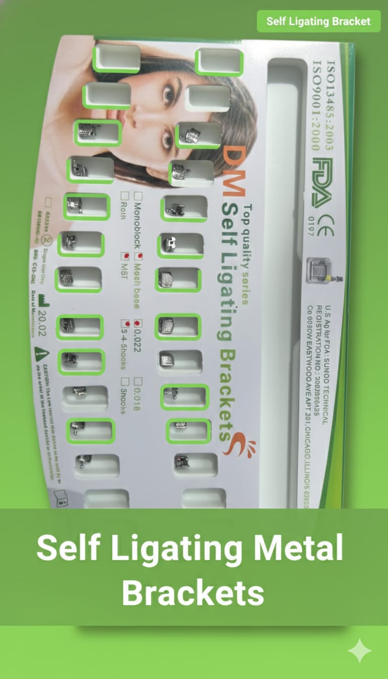 Self Ligating Metal Brackets