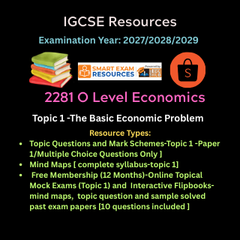 2281  O Level Economics  [ Topic 1-  The Basic Economic Problem ] Resource-Combo A