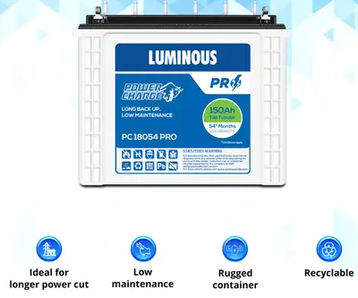 Luminous PC18054 PRO Inverter Battery