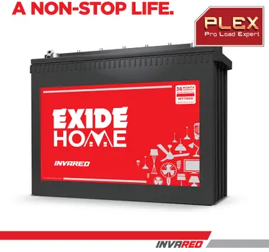 EXIDE 36 Months Warranty Tubular Inverter Battery (150 Ah, IRTT1500)