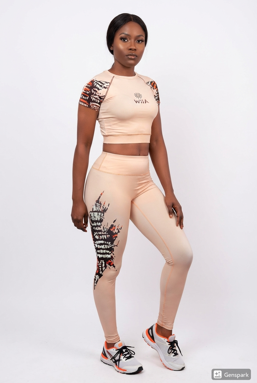 Ensemble de sport beige pour femme