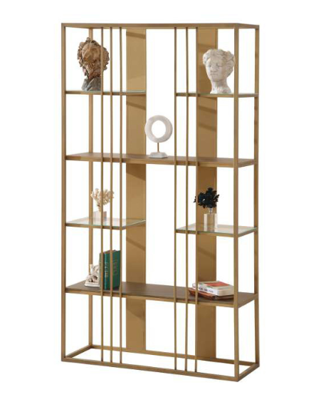 AKS 240 Gold Metal Bookshelf