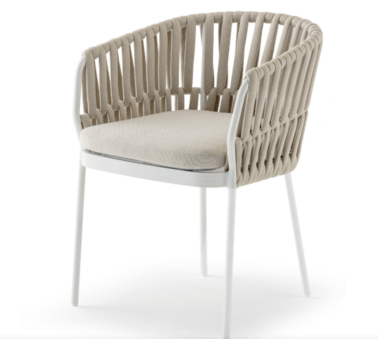 Modern Braided Accent Chair