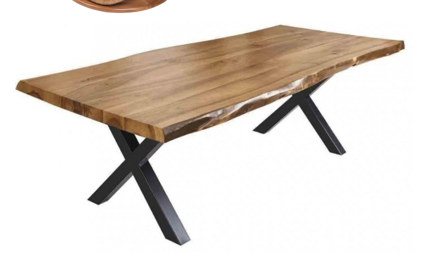Live Edge Wooden Dining Table