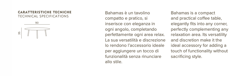 Bahmas  Round Coffee Table