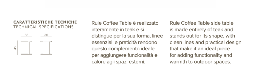 Rule Solid Wood Side Table