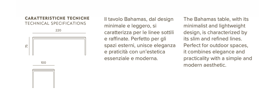 Bahmas alu  Dining Table