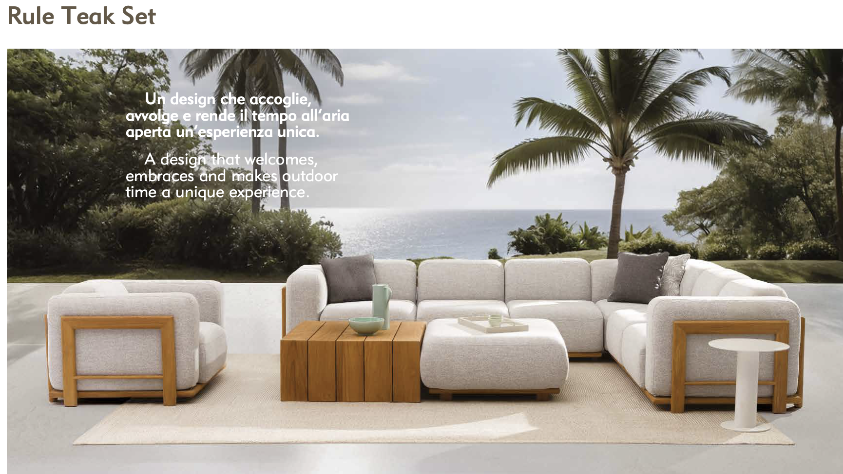 Rule Teak  Modular Sofa Set