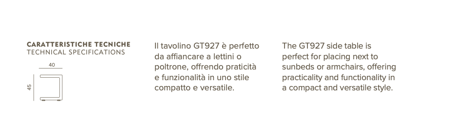 GT 927  Metal Side Table