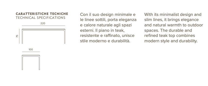 Bahamas teak  Dining Table