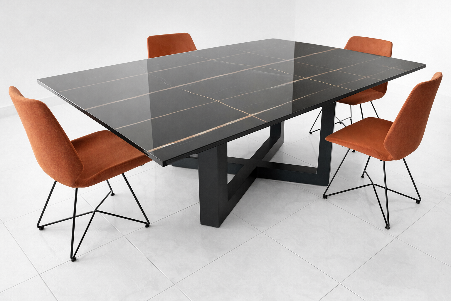 X base for square dining no top 