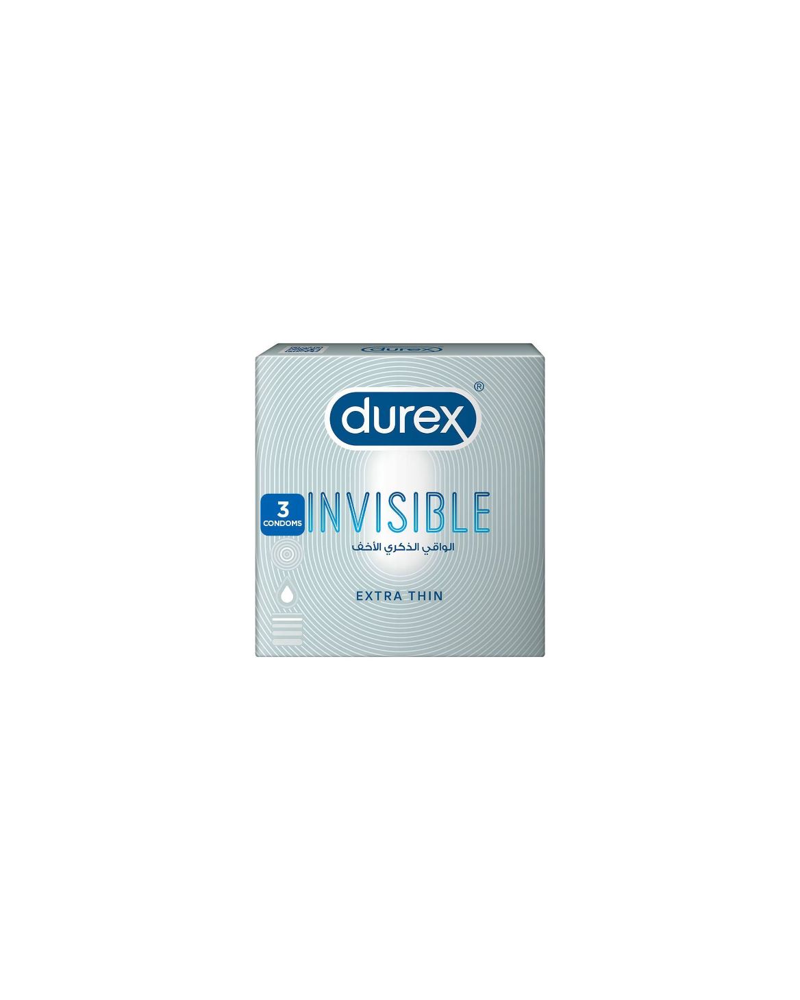 Durex Invisible Extra Thin Condoms 3 Pieces