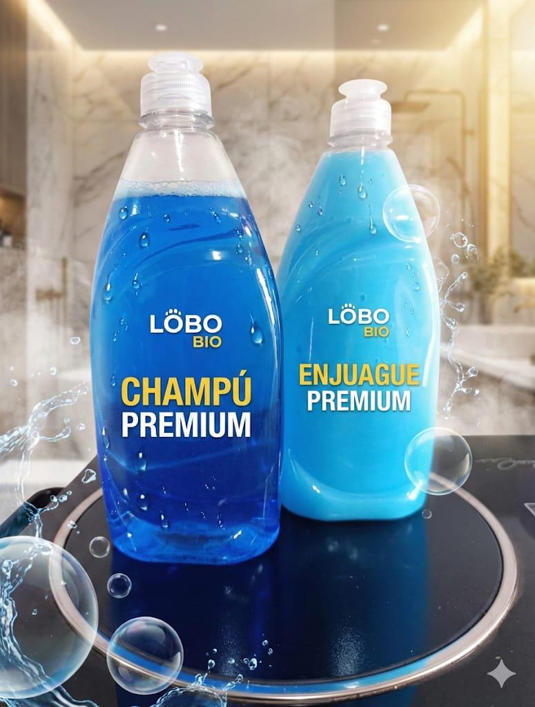 Kit Champú y Enjuague Premium LOBO BIO