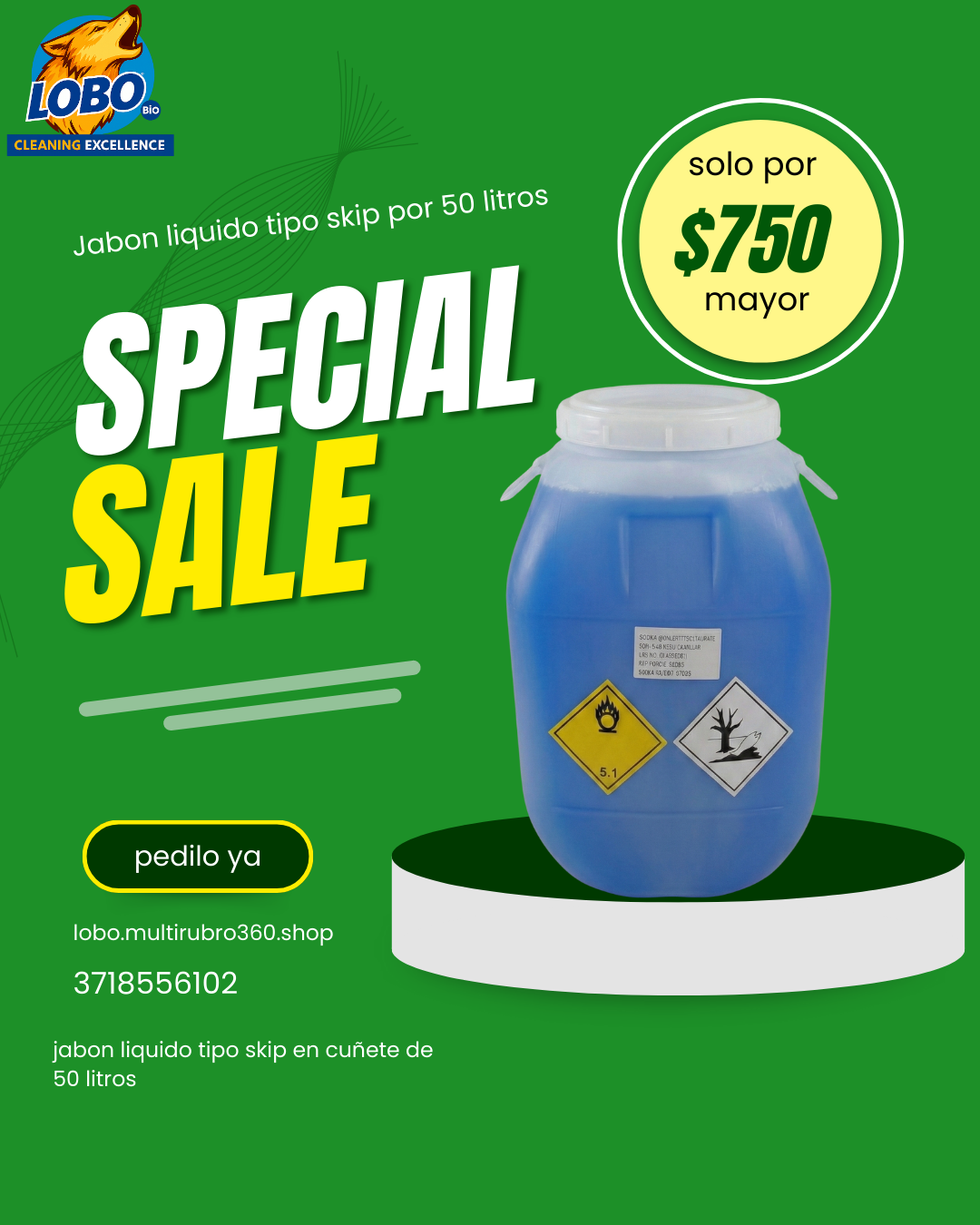 Jabón Líquido Tipo ala 