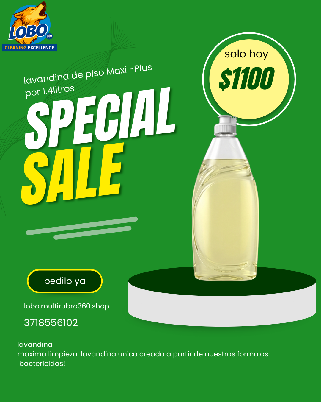 Lavandina de piso Maxi-Plus 1.4L