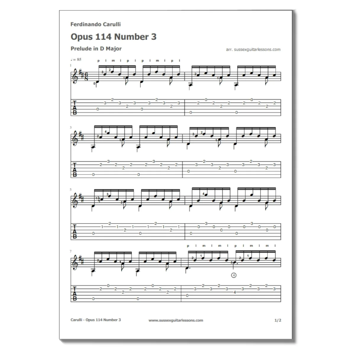 Ferdinando Carulli Opus 114 