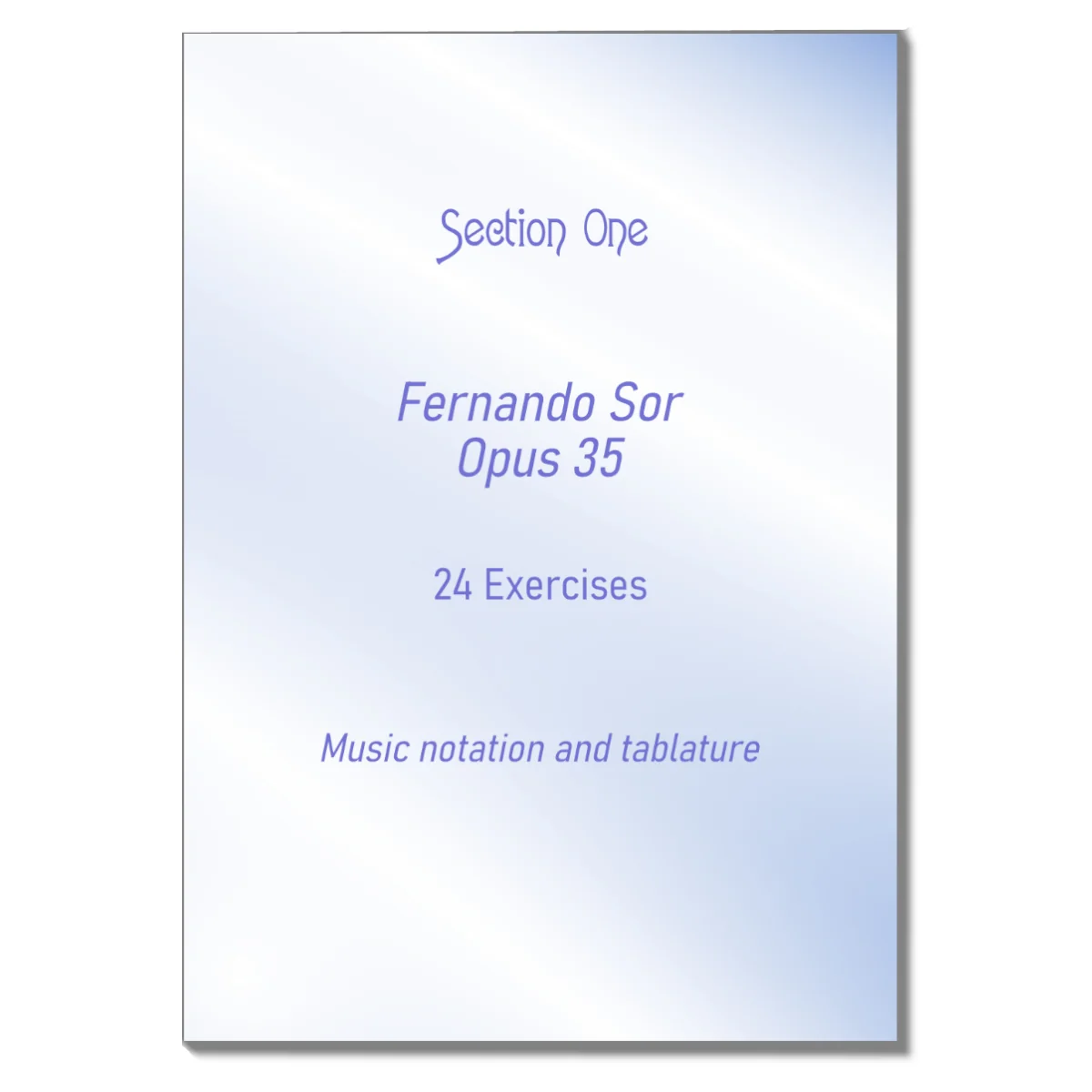 Fernando Sor Opus 35 