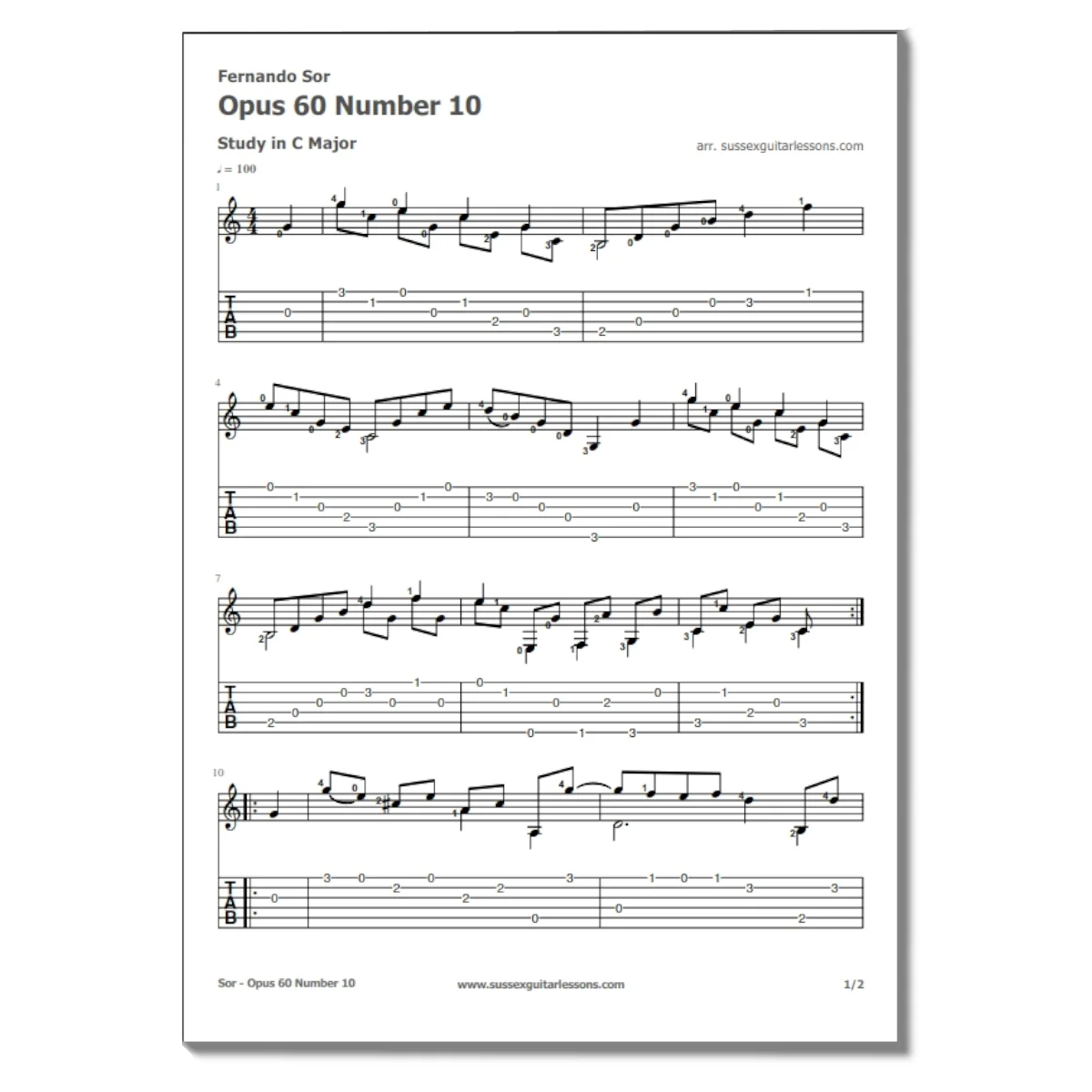 Fernando Sor Opus 60 