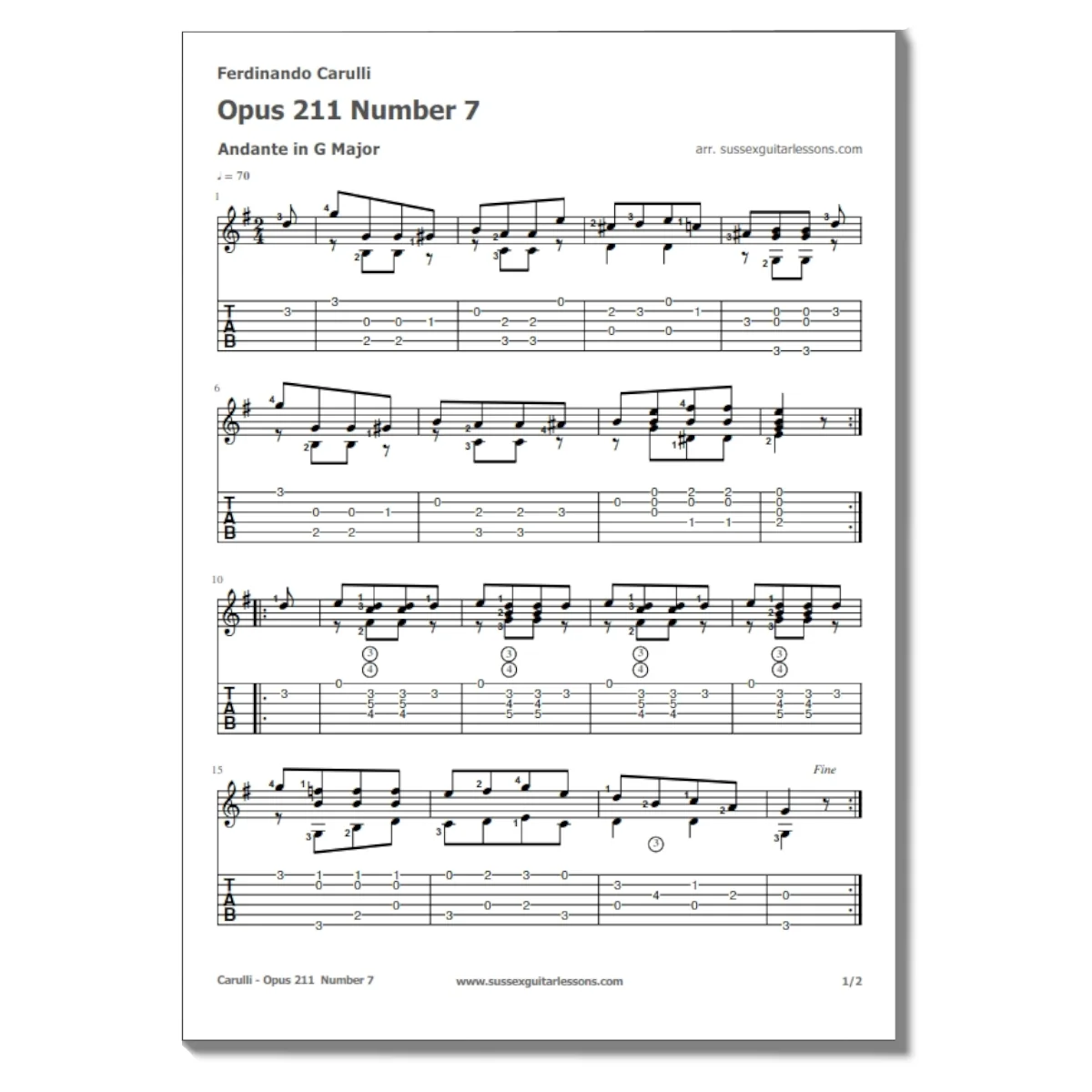 Ferdinando Carulli Opus 211