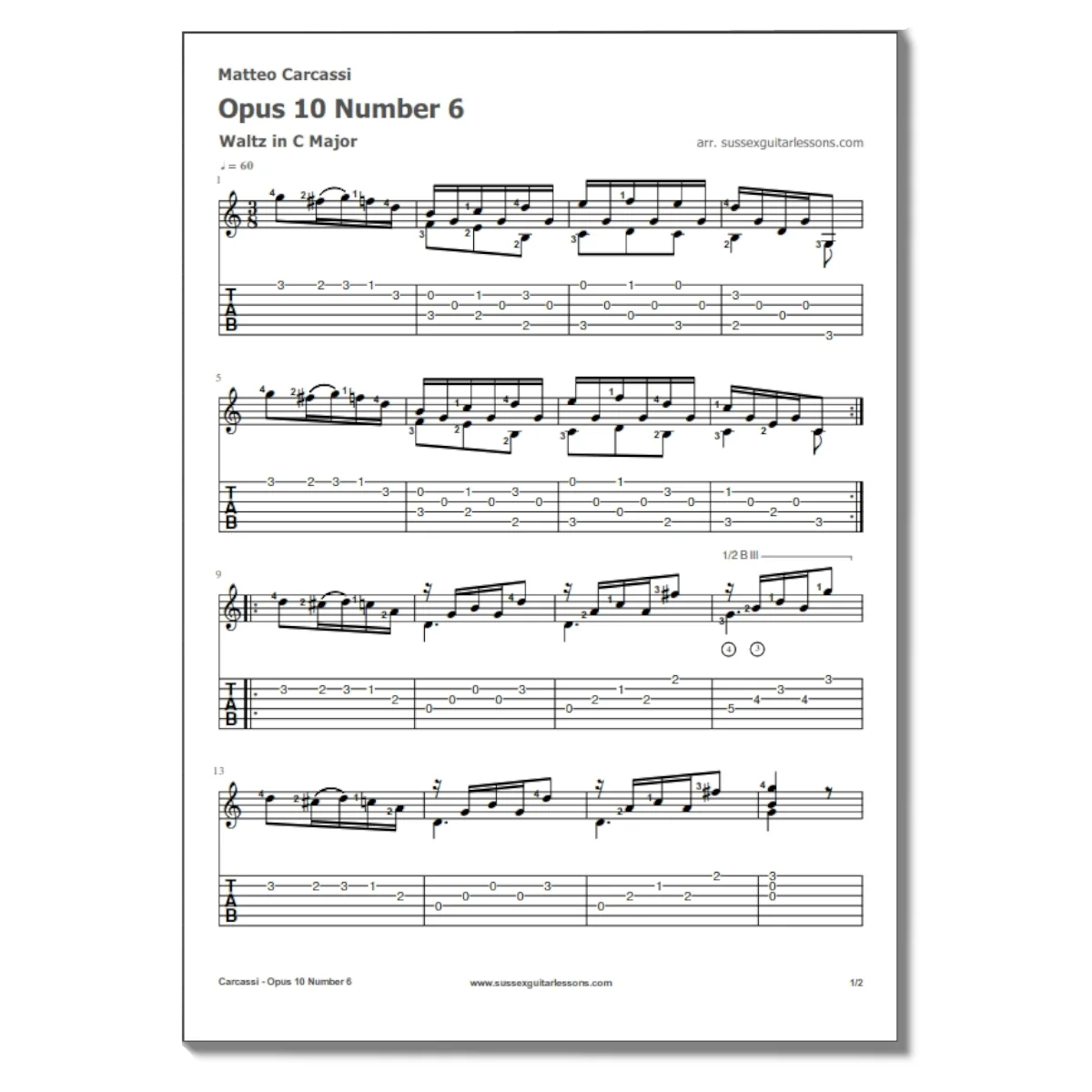 Matteo Carcassi Opus 10 