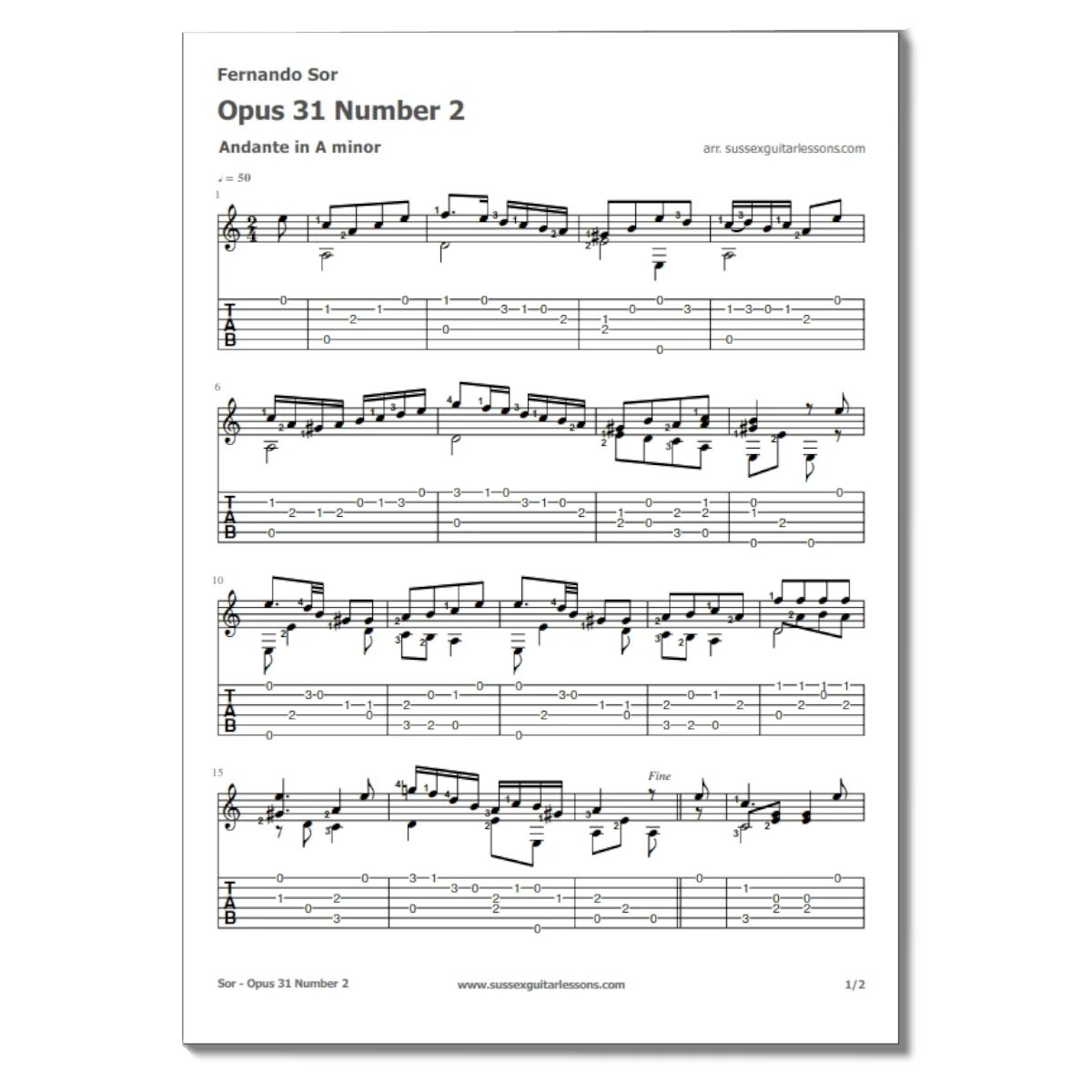 Fernando Sor Opus 31 