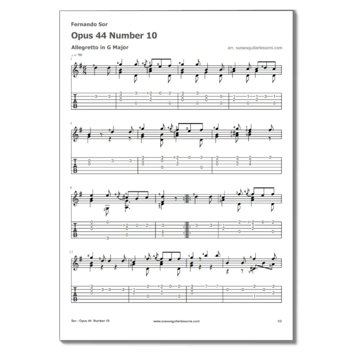 Fernando Sor Opus 44