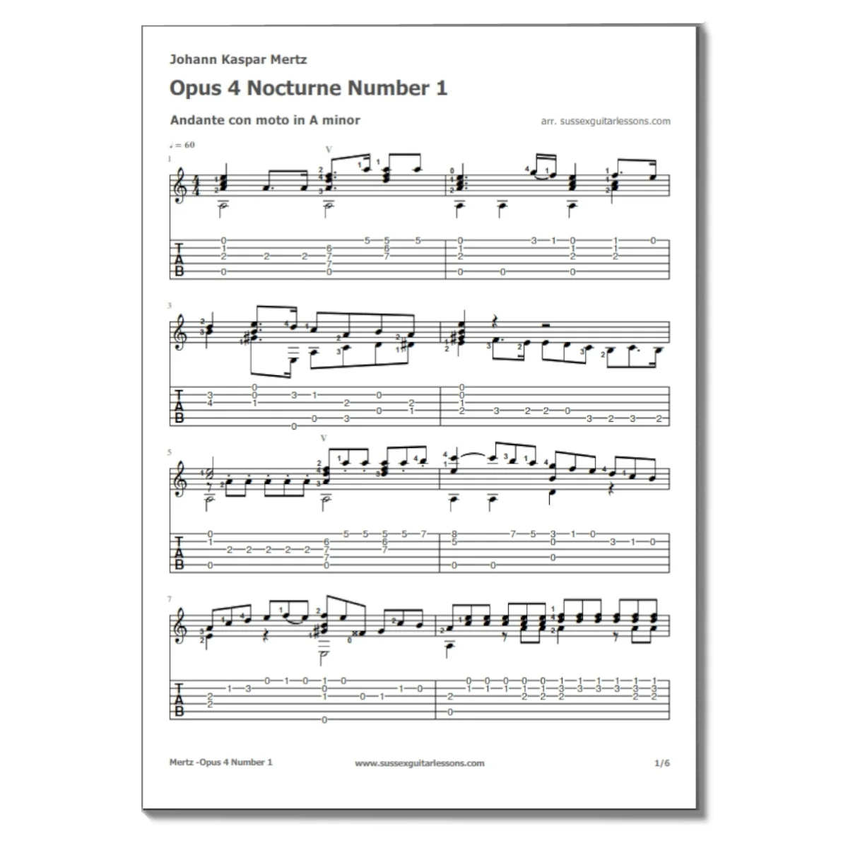 Johann Kaspar Mertz Opus 4 