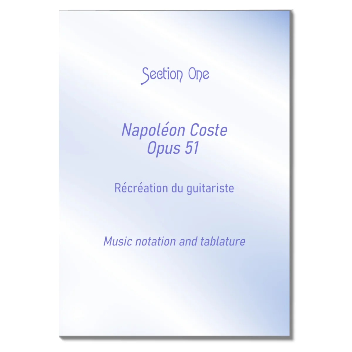 Napoleon Coste Opus 51 