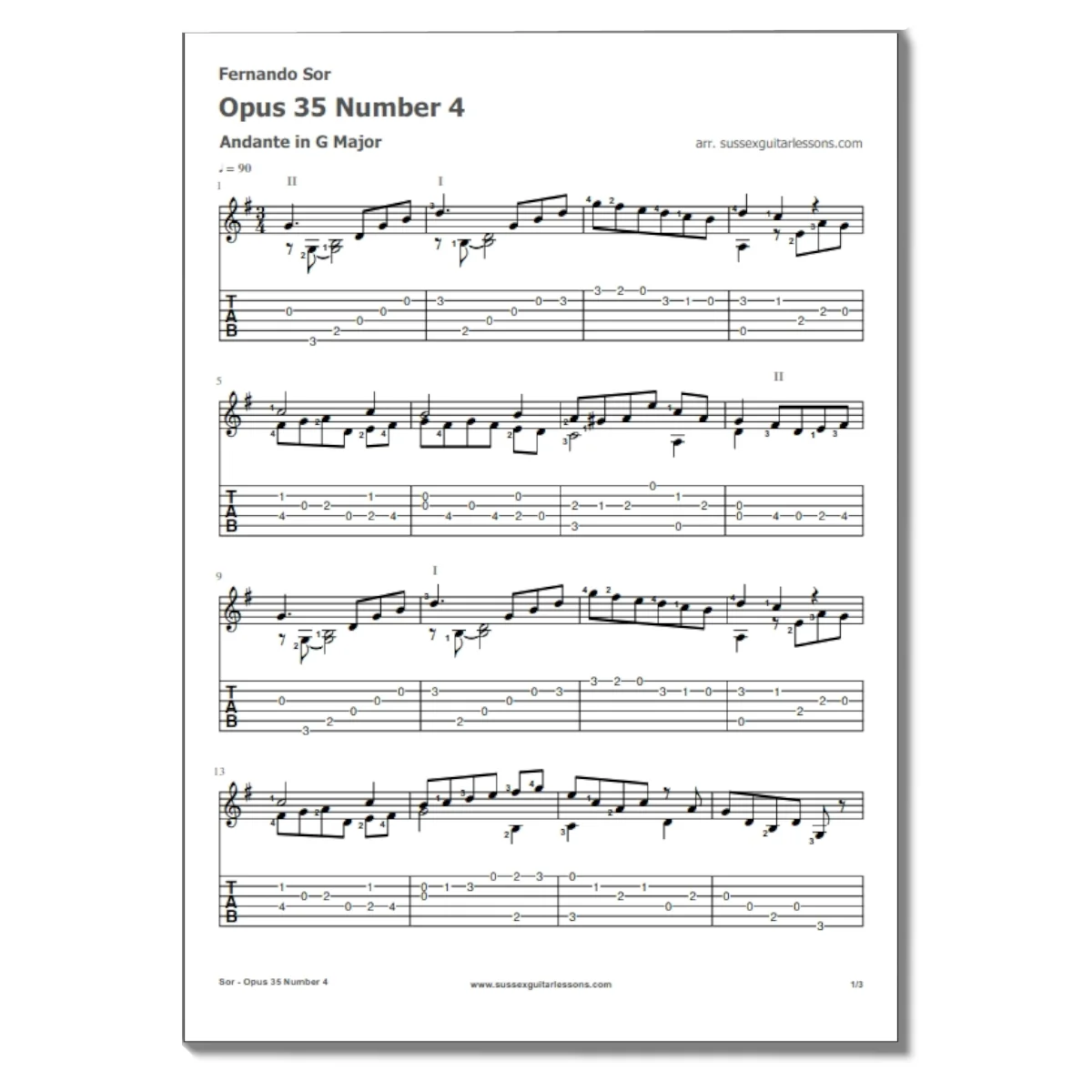 Fernando Sor Opus 35 