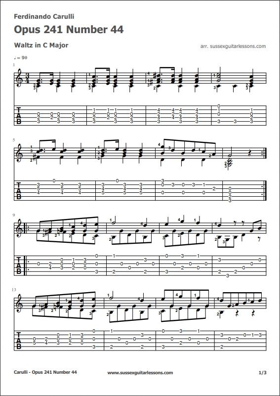 Ferdinando Carulli Opus 241 Part Two