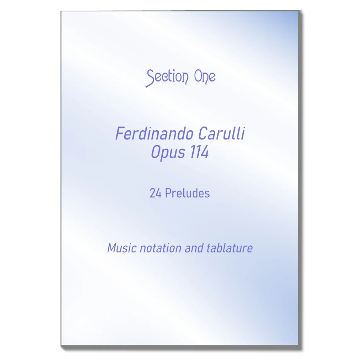 Ferdinando Carulli Opus 114 
