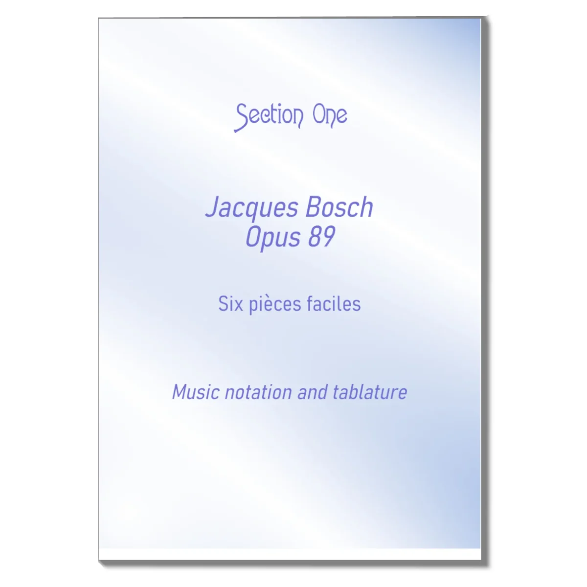 Jacques Bosch Opus 89 
