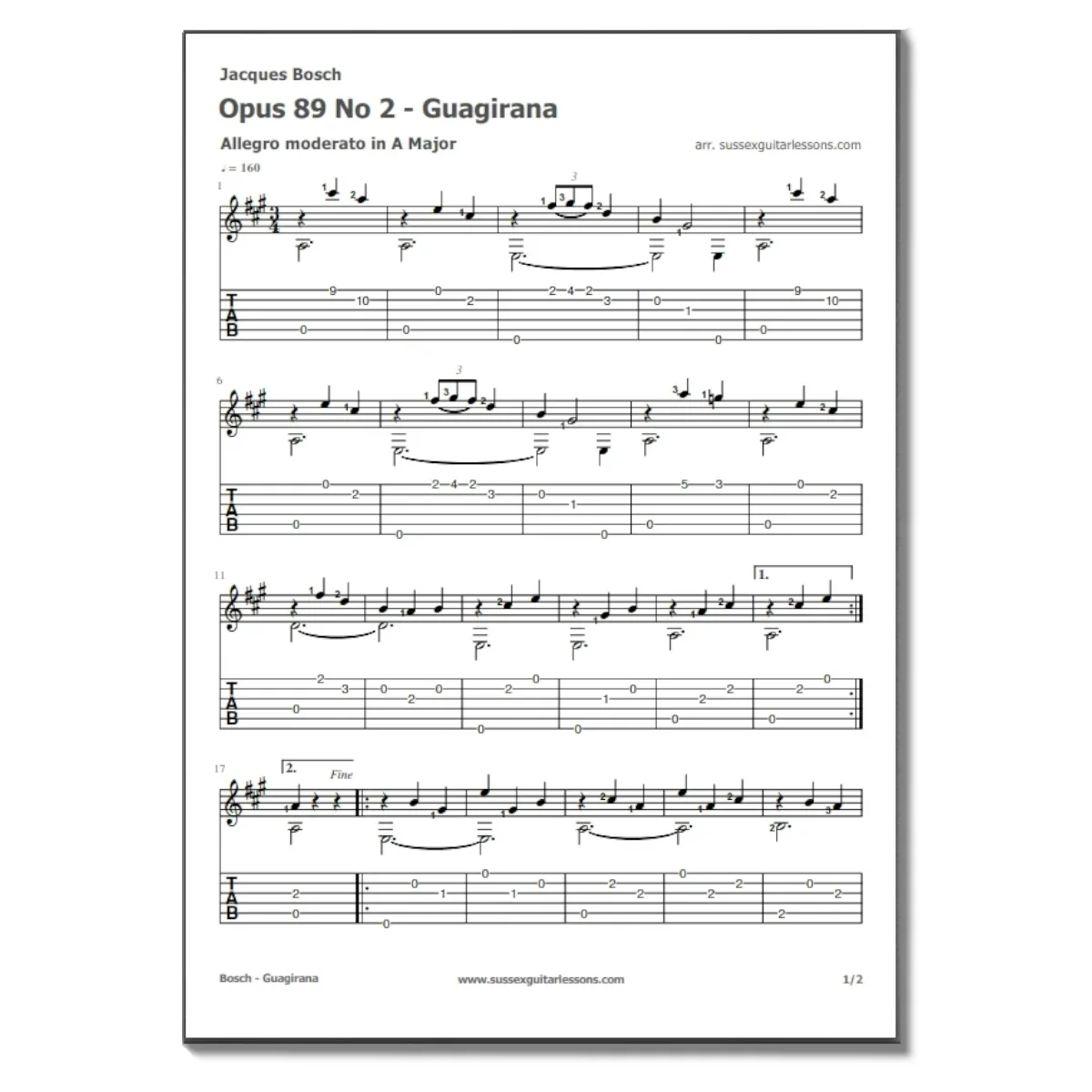 Jacques Bosch Opus 89 