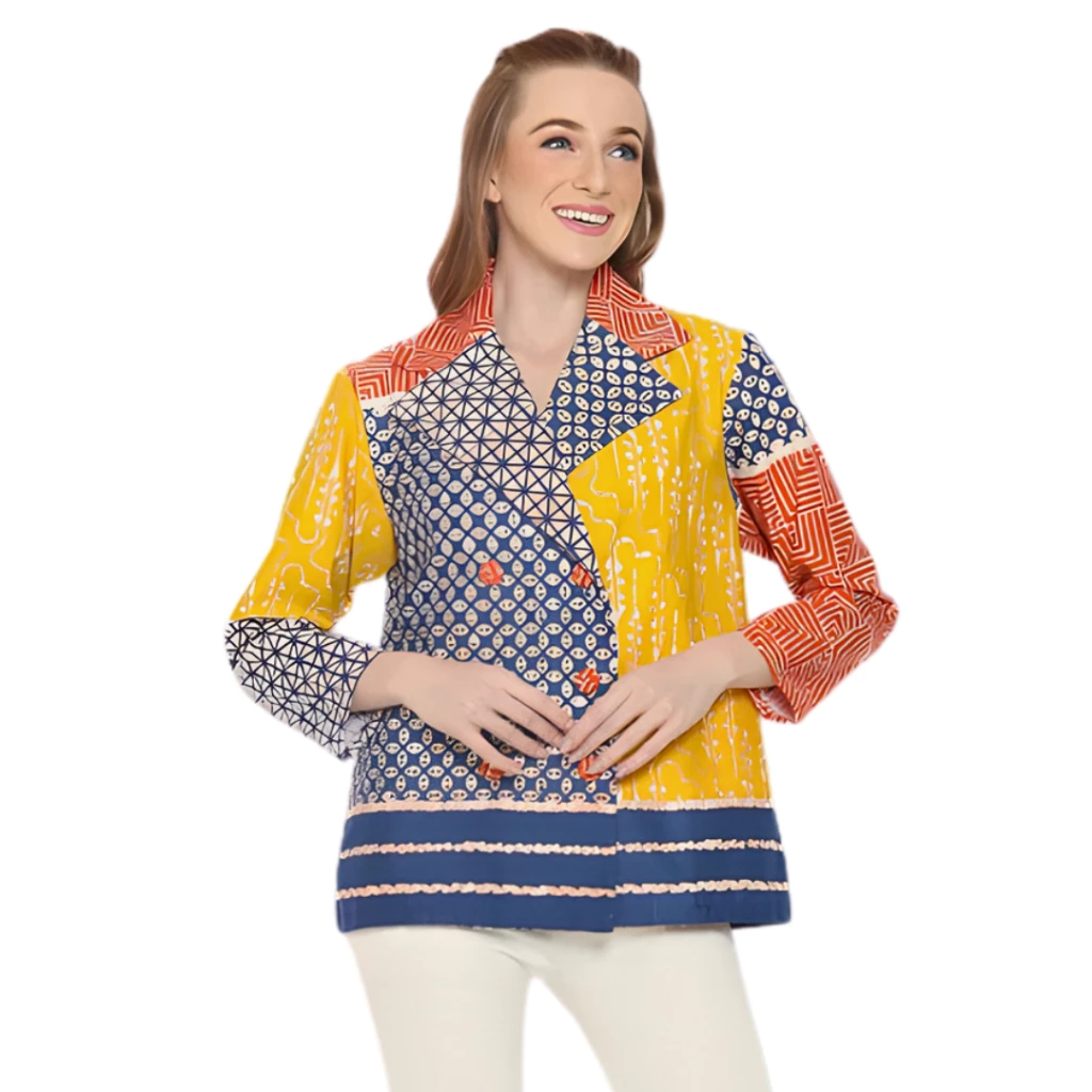 Colorful Batik Blazer