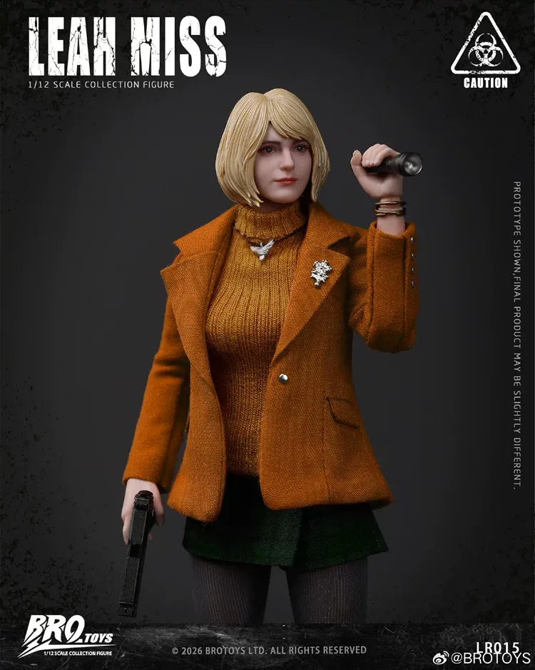 Pre order! BROTOYS LR015 Leah Miss Ashley resident evil 1/12 Action Figure