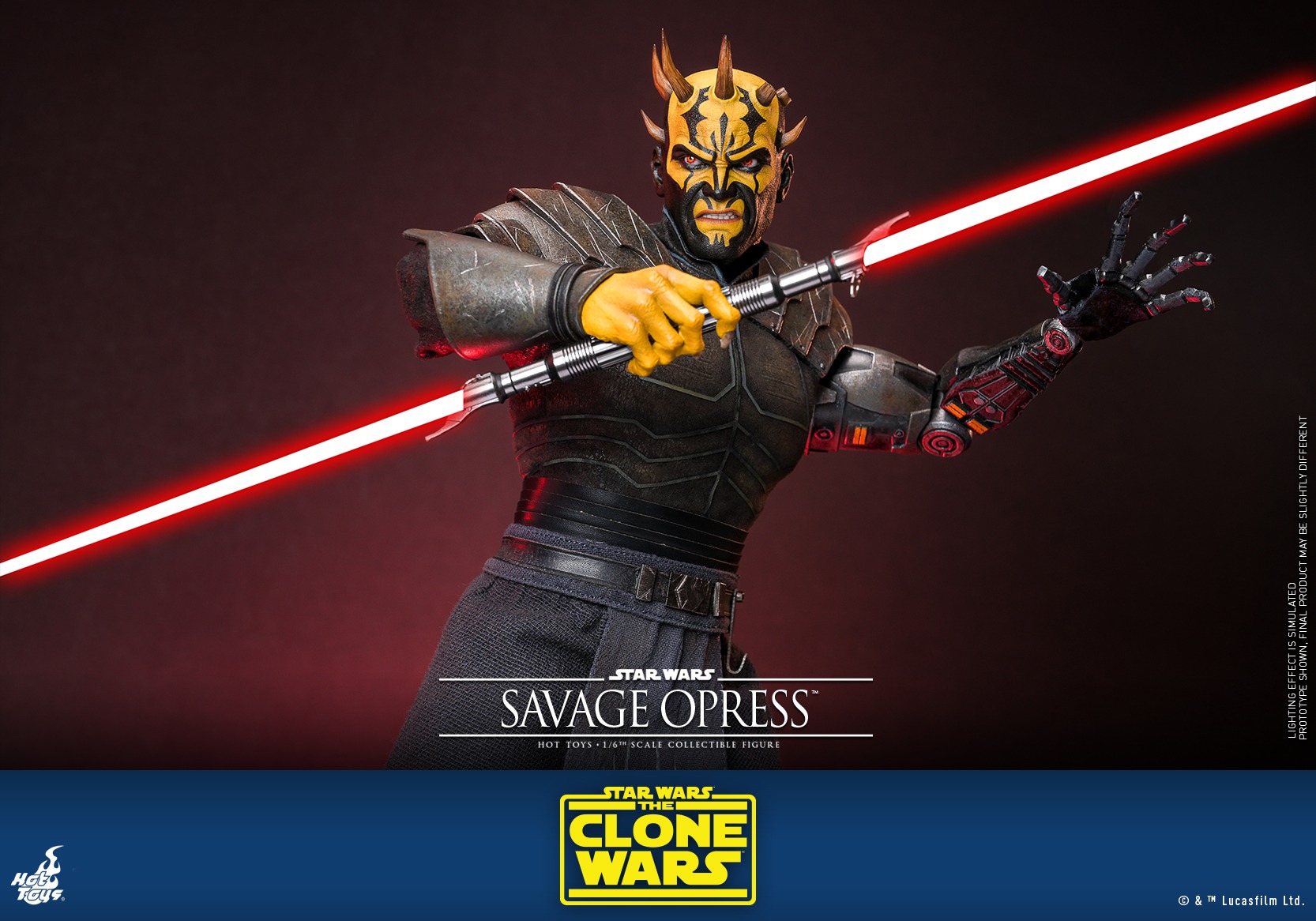 In stock! Hot Toys Savage Opress TMS136 Star Wars The Clone Wars 1/6 figure