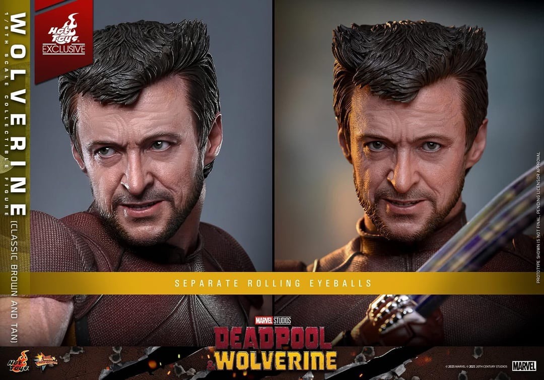 In stock! Hot Toys MMS831 Deadpool & Wolverine 1/6th scale Wolverine (Classic Brown and Tan) Collectible Figure [Hot Toys Exclusive]