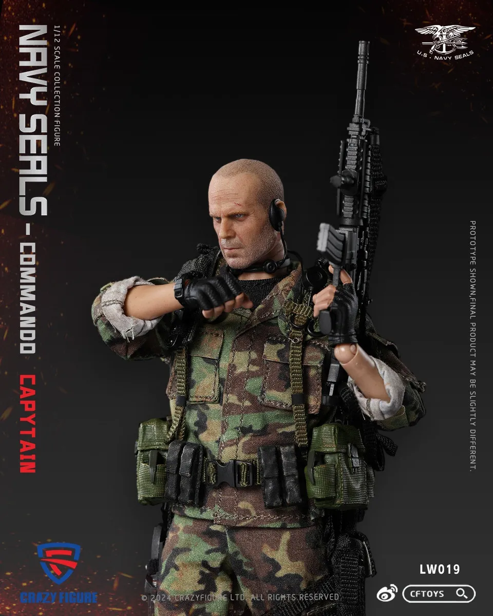 In stock! CRAZY FIGURE LW019 SEAL Special Assault Team Captain 1/12 action figure