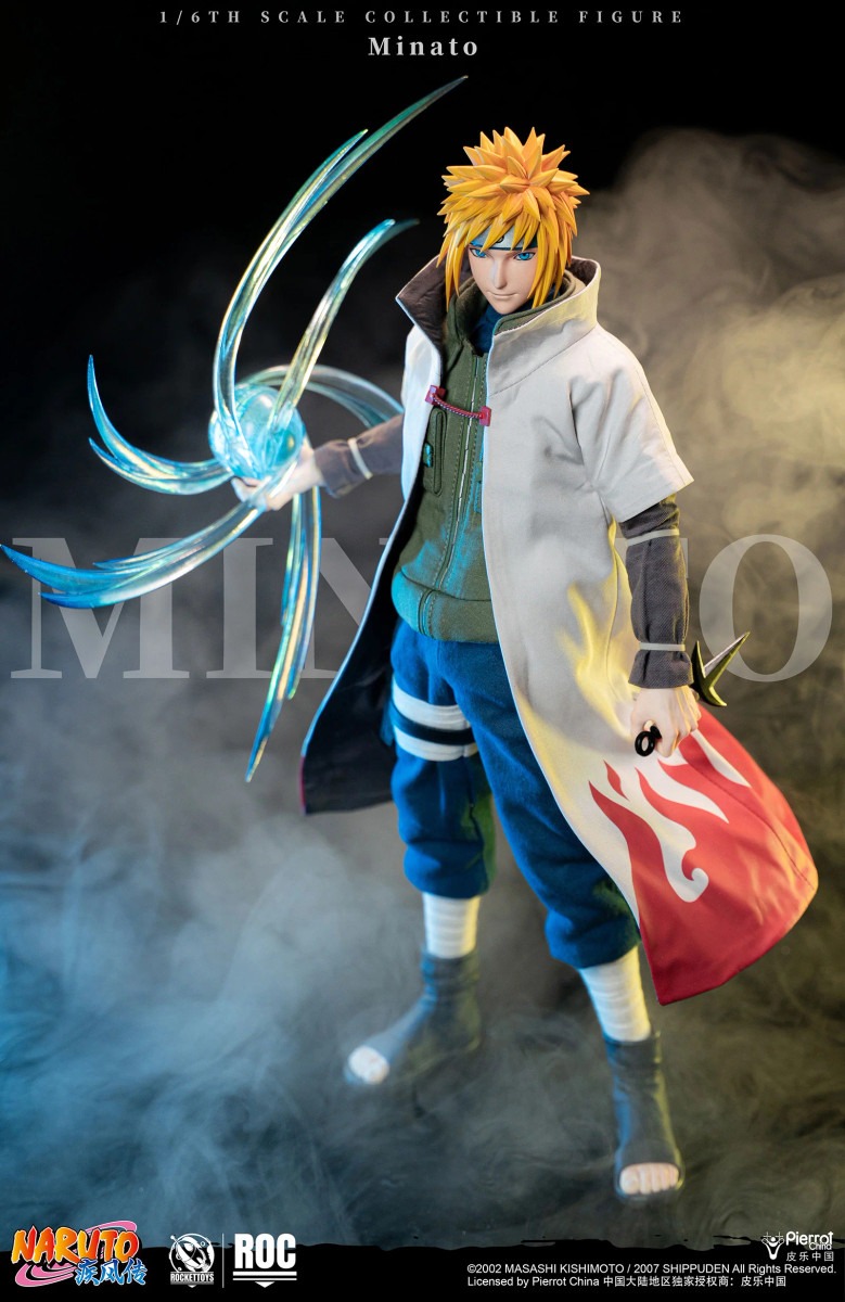 Pre order! ROCKET TOYS ROC-015 Minato Namikaze Fourth Hokage Ver. Naruto Shippūden 1/6 action figure