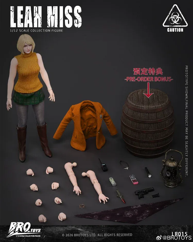 Pre order! BROTOYS LR015 Leah Miss Ashley resident evil 1/12 Action Figure