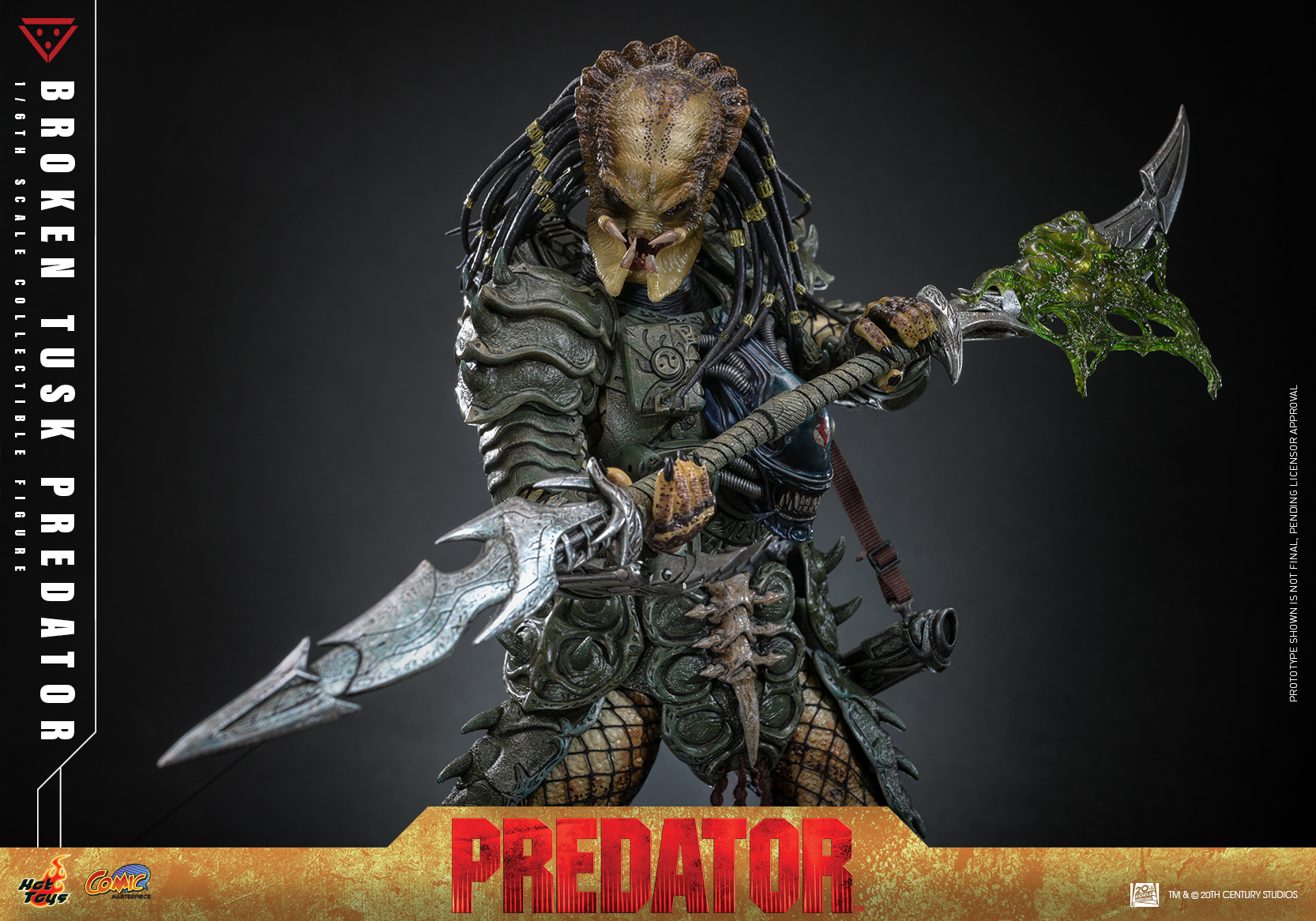 Pre order! Hot Toys CMS029B Predator 1/6 scale Broken Tusk Predator Collectible Figure