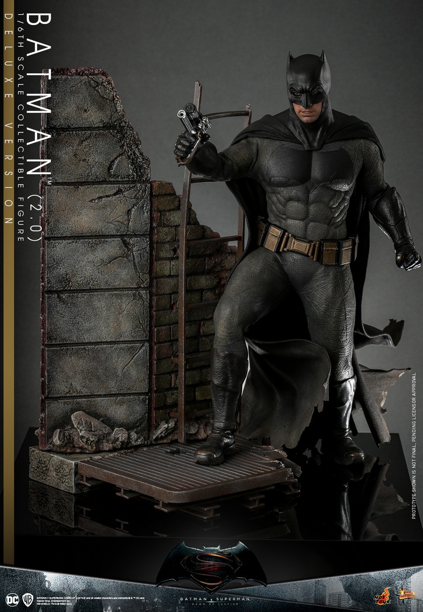 In Stock! Hot Toys MMS731 Batman (2.0) Batman v Superman: Dawn of Justice