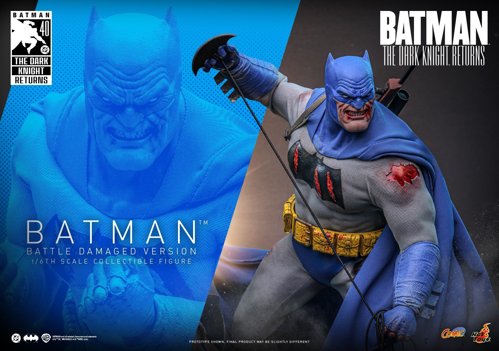 Pre order! Hot Toys CMS031 The Dark Knight Returns Batman (Battle Damaged Version) 1/6 scale figure