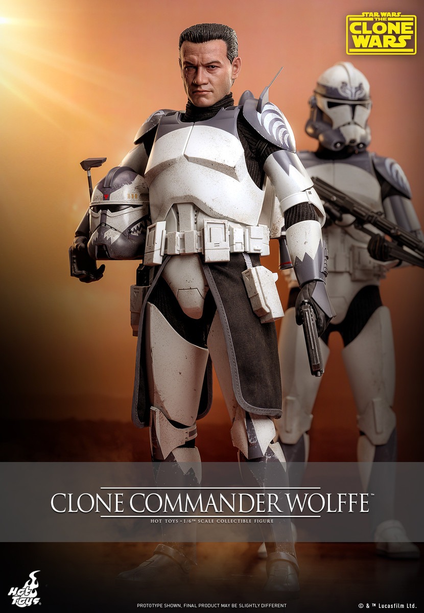 In stock! Hot Toys TMS141 Clone Commander Wolffe Star Wars: The Clone Wars